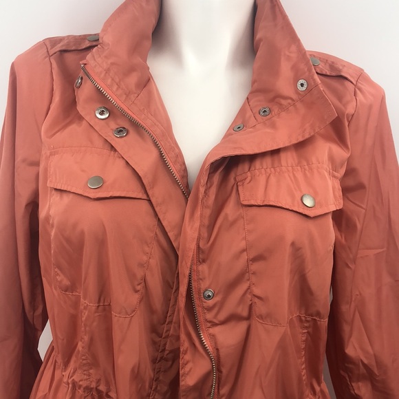 Westport Jackets & Blazers - Westport peach wind rain hoodie zipper jacket 1X